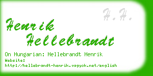 henrik hellebrandt business card